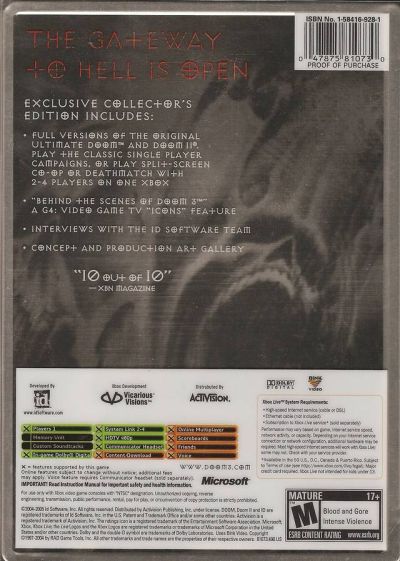Doom 3 [Limited Collector's Edition] (USA)